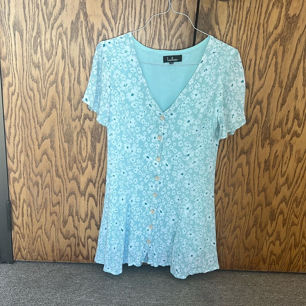 LULU’S DRESS MINT GREEN SIZE MEDIUM